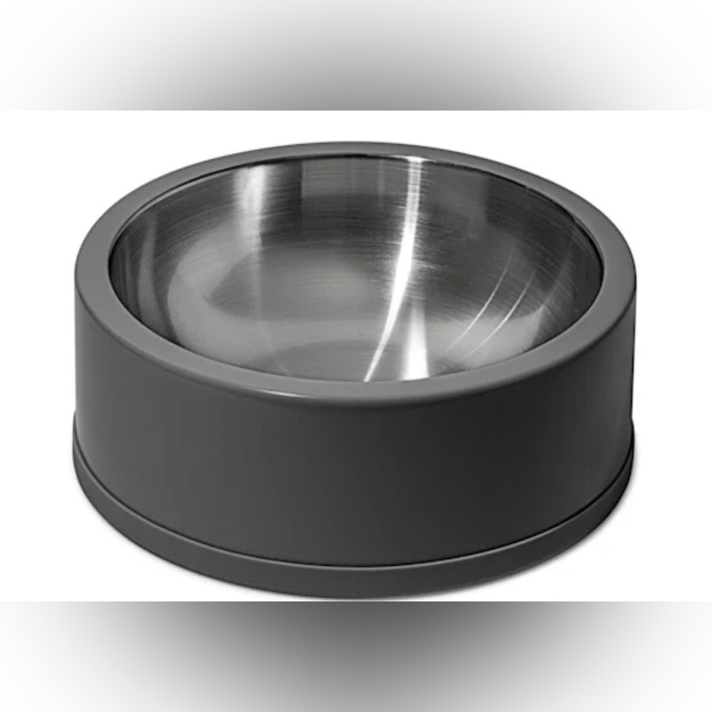Black, wild ones food grade stainless steel dog bowl